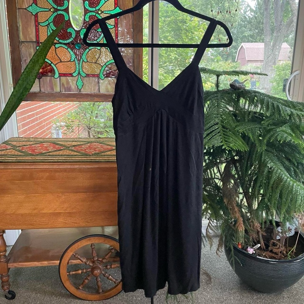The Limited Black Midi Slip Dress